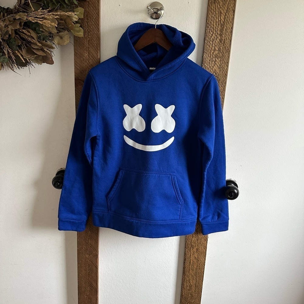 Kids Boys Graphic Blue Hoodie Sweatshirt by Goldfish